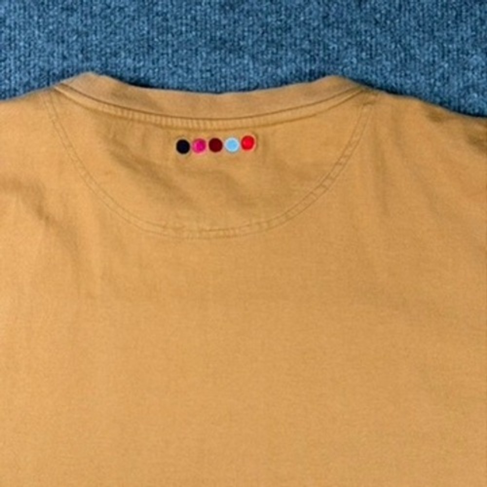 Coogi Heritage Vintage T Shirt Mens XXXL Mustard Yellow Knit Graphic SS Tee - Picture 12 of 12